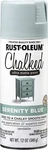 Rust-oleum 302595 Chalked Ultra Matte Spray Paint, 12OZ Pack Of 1, Serenity Blue New. Price: $20.99.