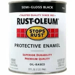 Rust-oleum 7798502 Stops Rust, 32 Oz. Quart, Semi Gloss Black, Can New. Price: $28.99.