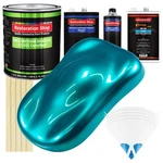 Teal Green Metallic Voc Slow Car Paint 1 Gal Kit Urethane Basecoat Clearcoat New. Price: $389.99.