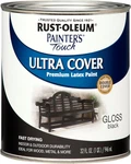 Rust-oleum 1979502 Painter's Touch Latex Paint, Quart, Gloss Black, New. Price: $31.33.