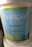 Valspar Integrity Latex Paint And Primer Satin Interior Wall New. Price: $159.99.