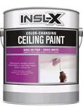 Insl-x Color-changing Acrylic Ceiling Paint, 1 Gallon, Goes Pink Dries White New. Price: $37.99.