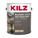 Kilz Masonry, Stucco, Brick Paint, Interior/exterior, Flat, Tan, 1 Gallon New. Price: $51.00.