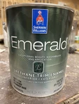 Gal. Sherwin Williams Emerald Urethane Water Based Paint /6510 Loyal Blue/semi-g. Price: $59.99.
