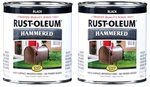 Rust-oleum 7215502-2PK Stops Hammered Finish PAINT,QUART,BLACK,32 FLOZ,2PK New. Price: $63.36.