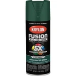 (6)-KRYLON Fusion All-in-one 12 Oz. Satin Spray Paint, Hunter Green New. Price: $71.89.
