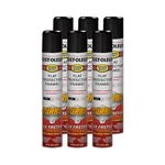 Rust-oleum 376298-6PK Stops Turbo Spray 24 Ounce (pack Of 6), Flat Black New. Price: $108.43.