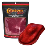 Custom Shop Fire Red 4-OUNCE Flake .004 Micron Size New. Price: $17.99.