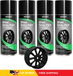 Nadamoo Aluminum Wheel Spray Paint, Semi-gloss Aerosol ,gloss Black, 4 Cans New. Price: $60.76.