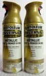Rust-oleum Pure Gold Metallic Universal Surface Spray Paint, 11OZ (2-PK) New. Price: $32.99.
