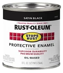 Rust-oleum 7777502-2PK Stops Brush On Paint, Quart, Satin Black, Pack New. Price: $26.65.
