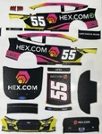 Custom 2022 J.j. Yeley #55 Hex 1/64 Scale Nascar Peel & Stick Decals New. Price: $9.99.