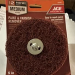 Ace Paint & Varnish Remover Medium Sanding Disc 5 For Drill Brown 1024440 New. Price: $20.00.