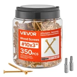 Vevor #10 Wood Screws Anti-rust 3-INCH Outdoor Deck 350PCS T25/TORX New. Price: $31.99.