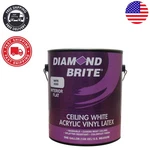 Washable Diamond Brite Paint 1 Gallon - Perfect For Pristine Ceilings New. Price: $50.99.