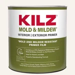 Mold And Mildew 1 Qt. White Water Based Interior Exterior Primer, Sealer New. Price: $23.37.