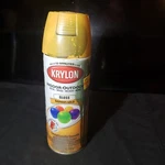 Krylon Colormaxx Spray Paint + Primer, Gloss Bauhaus Gold, 12-OZ. 2007 New. Price: $14.95.