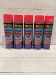 5 New Cans Of Aervoe 249 Construction Marking Paint, Flourescent Pink. Price: $39.95.