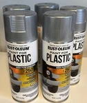 X5 Lot = Rust-oleum 11OZ Spray Paint For Plastic Surface Aluminum/silver/grey New. Price: $31.75.
