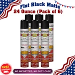 Rust-oleum Stops Turbo Spray Paint 24OZ Flat Black 6-PACK Fast Coverage New. Price: $84.58.