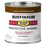 Rust-oleum Stops 7775730 Enamel Paint, Oil, Gloss, Leather Brown, 0.5 Pt, C New. Price: $20.98.