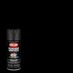 Krylon K02732007 Satin Black Fusion All-in-one Spray Paint 12 Oz. (pack Of 6) New. Price: $57.19.