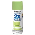 Rust-oleum Painter's Touch 2X Ultra Cover + Primer Green Apple 12 Oz New. Price: $9.00.