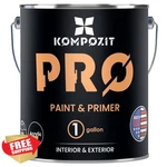 Kompozit Pro Satin White Paint Primer 1 Gallon Acrylic Low Voc New. Price: $83.00.