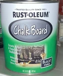 Rust-oleum (2) 30OZ Cans. Chalkboard Paint Black Writable Erasable. Total 60OZ New. Price: $40.50.