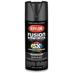 Krylon Fusion K02702007 ALL-IN-1 Spray Paint For Indoor/outdoor Use, Gloss Black New. Price: $16.68.