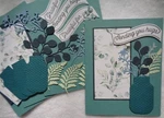Stampin Up! Card Kit Beautiful Blues & Greens Sending You Hugs Vase Friendship New. Price: $15.99.