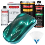 Dark Teal Metallic Auto Paint Urethane Basecoat Quart Kit & European Clear New. Price: $212.99.