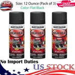 Rust-oleum 248903 Automotive High Heat Spray, Flat Black, 12 Ounce (pack Of 3) New. Price: $30.95.