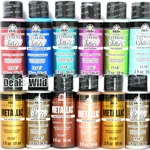 Metallic Or Extreme Glitter Acrylic Folkart 2OZ Shiny Craft Paints New. Price: $10.95.