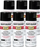 Rust-oleum 7779830-6PK Stops Spray Paint, 12 Oz, Gloss Black, Pack New. Price: $30.95.